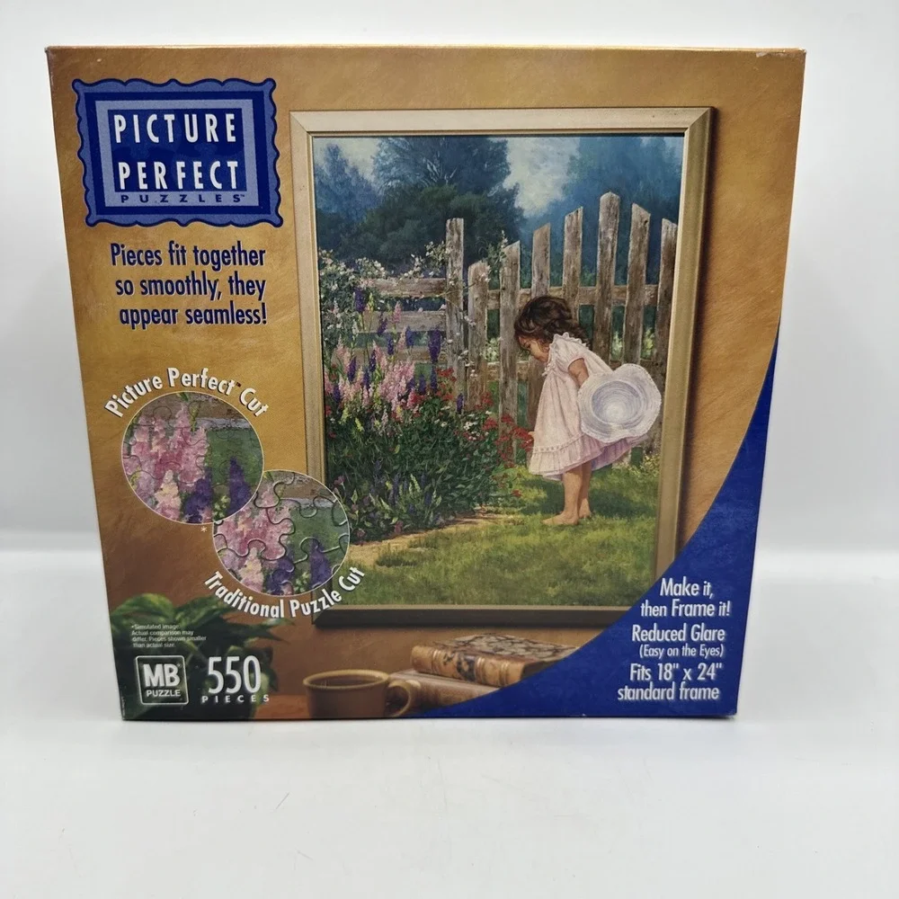 MB Puzzle‎ Picture Perfect.  Grandmother's Garden.  550 Pieces